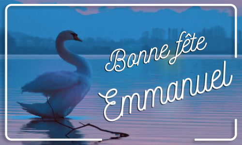 Première carte bonne fête Emmanuel - 25 décembre