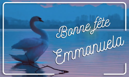 Première carte bonne fête Emmanuela - 25 décembre