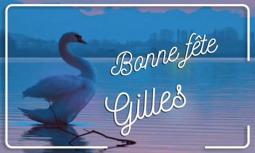 Première carte bonne fête Gilles - 1 septembre