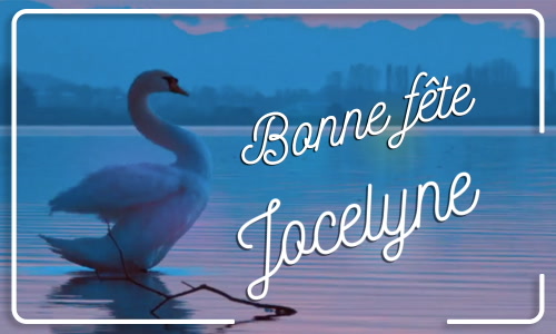 Première carte bonne fête Jocelyne - 13 décembre