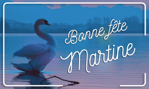 Première carte bonne fête Martine - 30 janvier