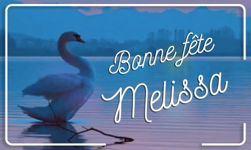 Première carte bonne fête Melissa - 12 février