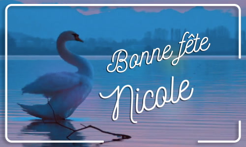 Première carte bonne fête Nicole - 6 décembre