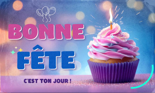 Première carte bonne fête d'anniversaire