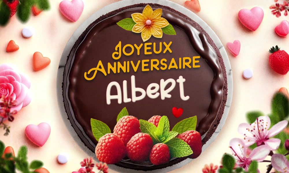 Aperçu de la carte : Un anniversaire inoubliable pour Albert