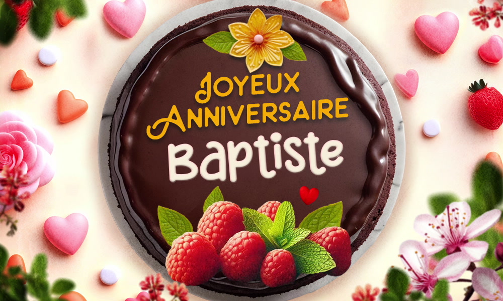 Aperçu de la carte : Un anniversaire inoubliable pour Baptiste