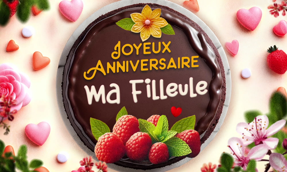 Aperçu de la carte : Merveilleux anniversaire Ma filleule