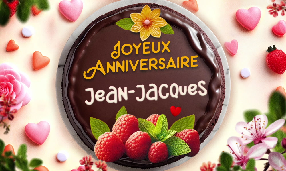 Aperçu de la carte : Jean-Jacques, c'est ton anniversaire !