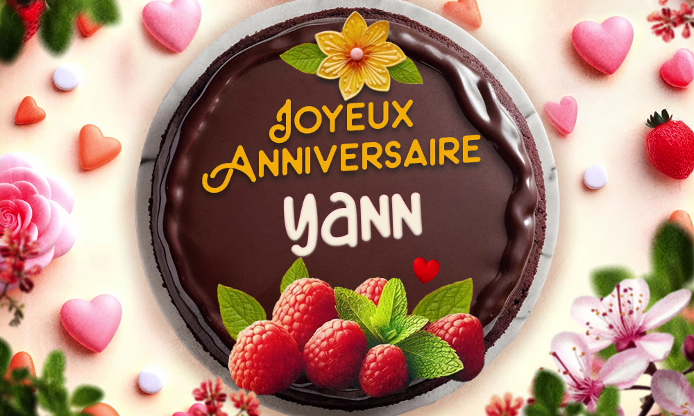 Aperçu de la carte : Yann faisons la fête !