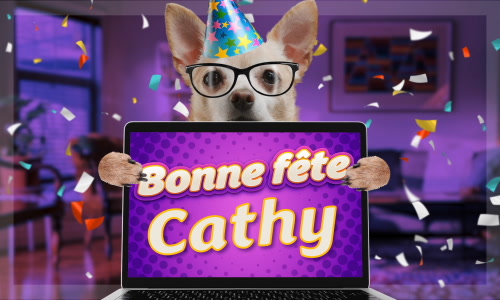 Aperçu de la carte bonne fête : Cathy