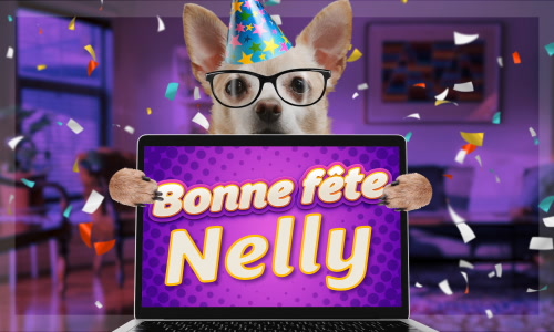Aperçu de la carte : Bonne fête Nelly !