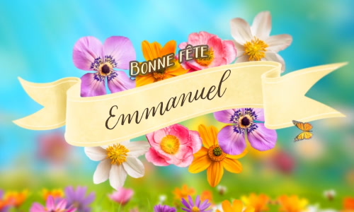 Aperçu de la carte : Bonne fête Emmanuel !