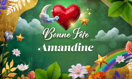 Aperçu de la carte : Joyeux 9 juillet à Amandine !