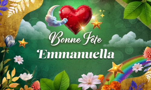 Aperçu de la carte : Joyeuse fête Emmanuella, le 25 décembre !
