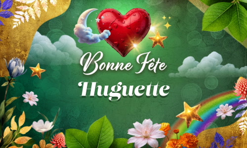 Aperçu de la carte : Bonne fête Huguette !