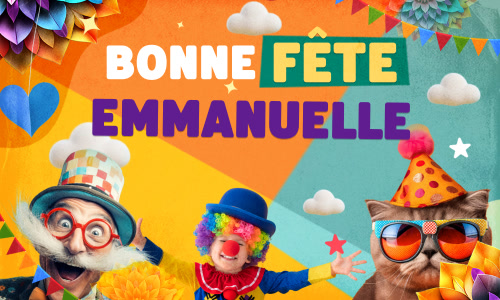 Première carte bonne fête Emmanuelle - 25 décembre