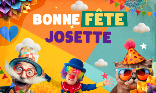 Première carte bonne fête Josette - 19 mars