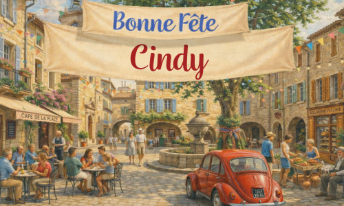 Cindy, bonne fête le 25 décembre !