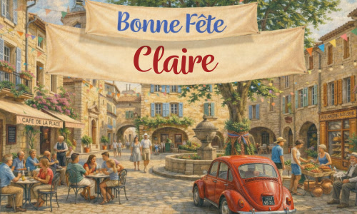 Célébration spéciale pour Claire !