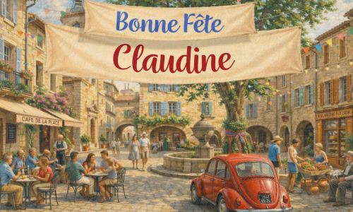 Joyeuse fête Claudine, le 15 février !
