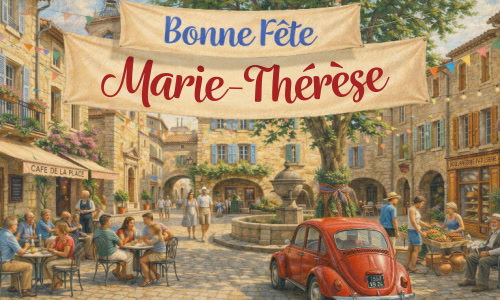 Joyeuse fête Marie-Thérèse, le 7 juin !