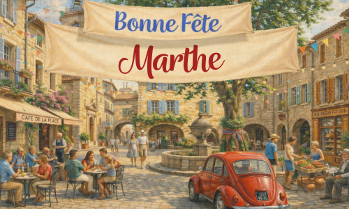 Marthe, bonne fête le 29 juillet !