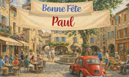 Bonne fête Paul !