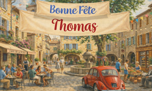 Thomas, bonne fête le 3 juillet !