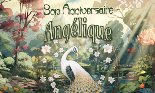 Angélique, c'est ta journée !