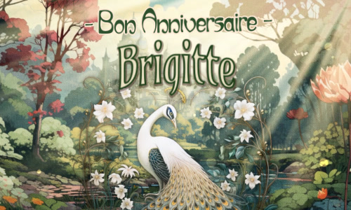Célébrons l'anniversaire de Brigitte
