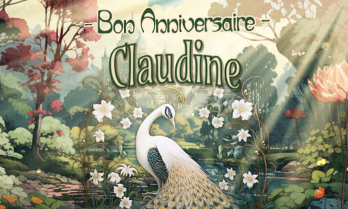 Joyeux anniversaire Claudine !