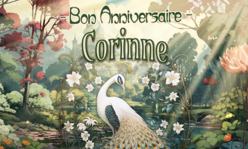 Joyeux anniversaire Corinne !