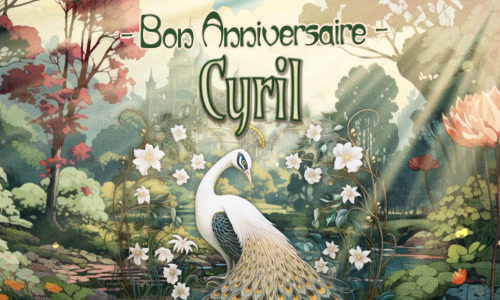 Un beau gâteau pour Cyril