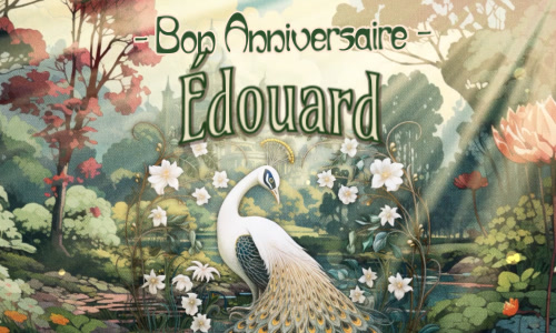 Un beau gâteau pour Édouard