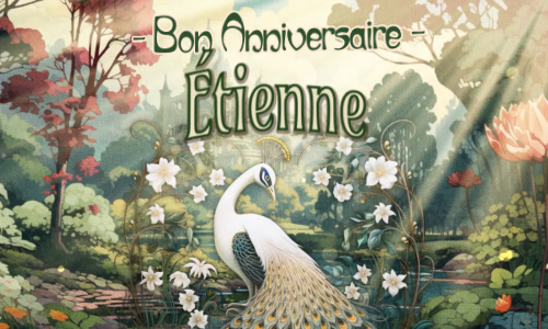 Un beau gâteau pour Étienne
