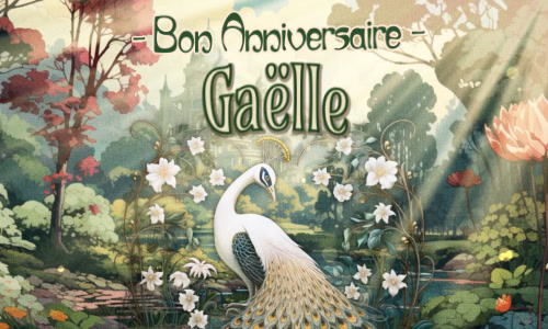 Joyeux anniversaire Gaëlle !