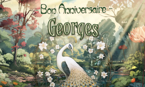 Célébrons l'anniversaire de Georges