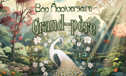 Grand-père, c'est ton anniversaire !