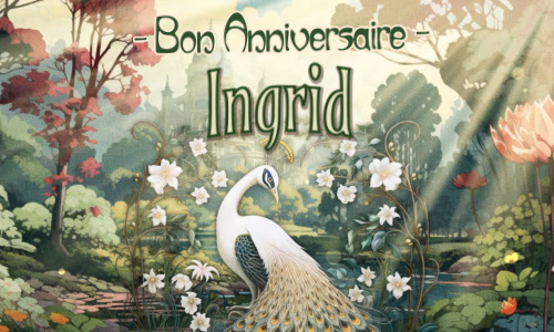 Ingrid faisons la fête !