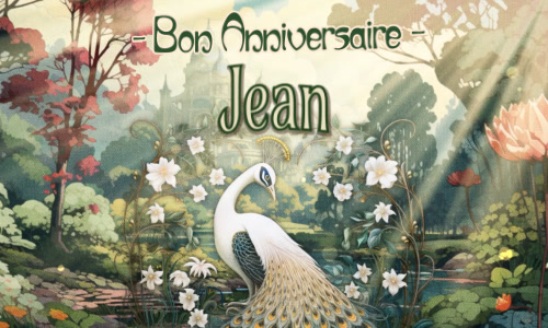 Bon anniversaire Jean !