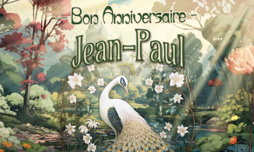 Une carte anniversaire pour Jean-Paul