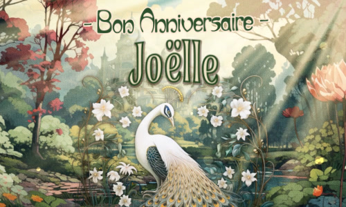 Joëlle faisons la fête !