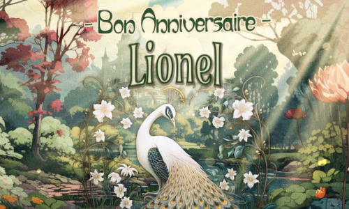 Joyeux anniversaire Lionel !