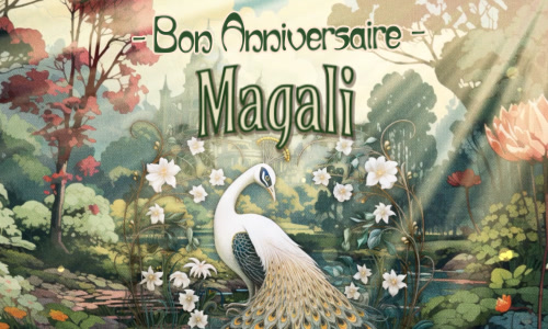 Célébrons l'anniversaire de Magali