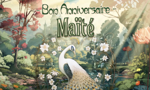 Maïté, c'est ta journée !