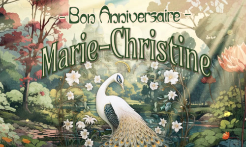 Un beau gâteau pour Marie-Christine