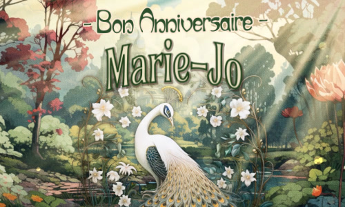 Marie-Jo, c'est ta journée !