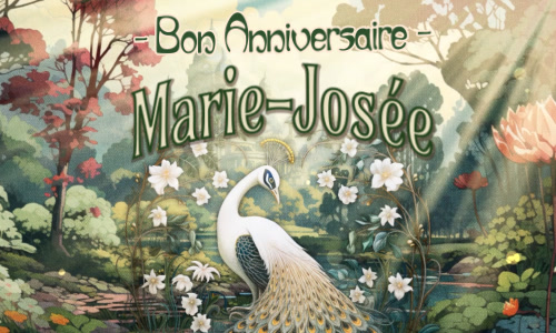 Marie-Josée, c'est ta journée !