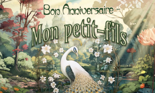 Célébrons l'anniversaire de mon petit-fils