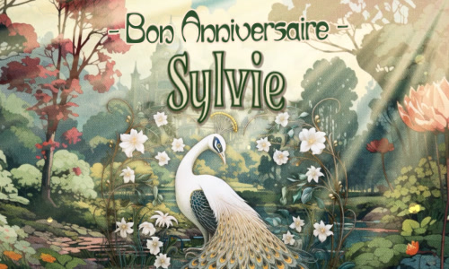 Joyeux anniversaire Sylvie !